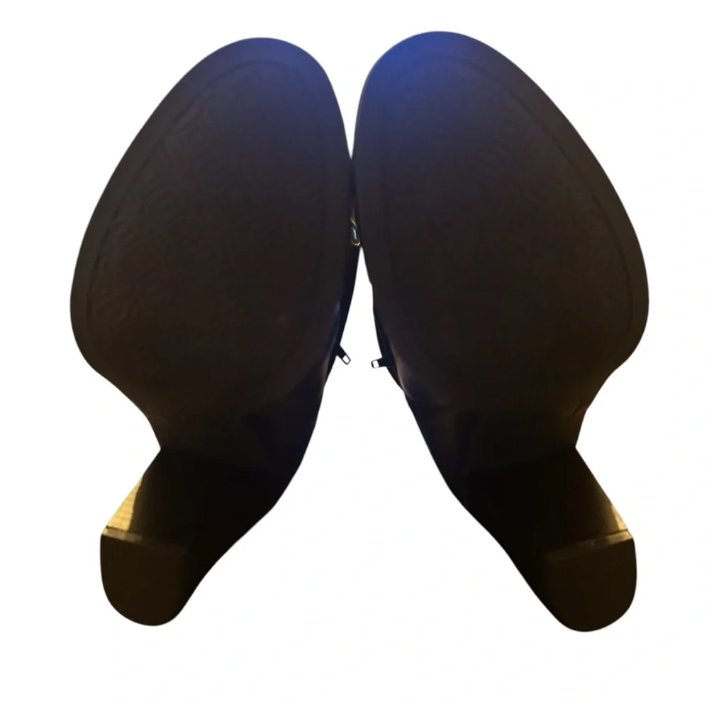 Style & Co. Womens Saraa Slouch Faux Leather Block Heel Mid-Calf Boots Size 11 - Picture 8 of 9